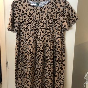 Leopard Print Smock Dress (Wild Fable)